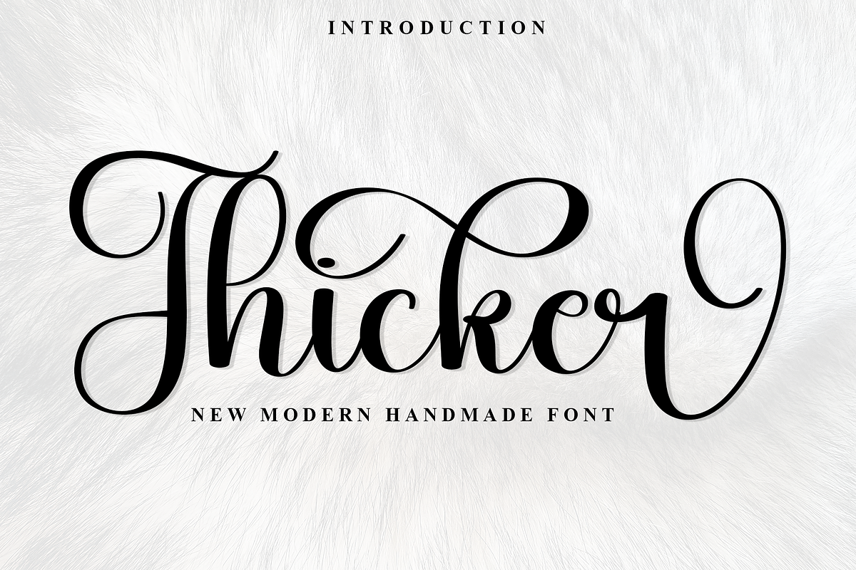 Thicker, a Handwritten Font by InermediaSTUDIO (Photo 1 of 7)