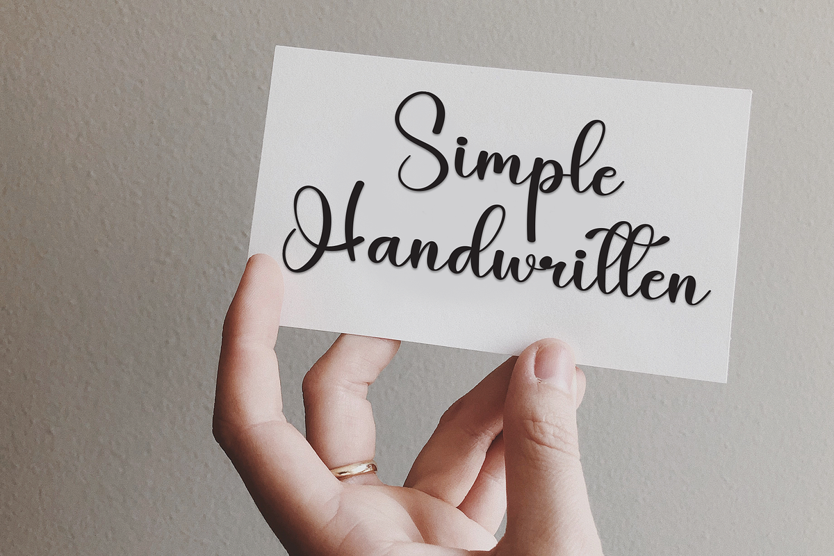 Angela Signature | Script Font, a Handwritten Font by Scratchones (Photo 3 of 8)