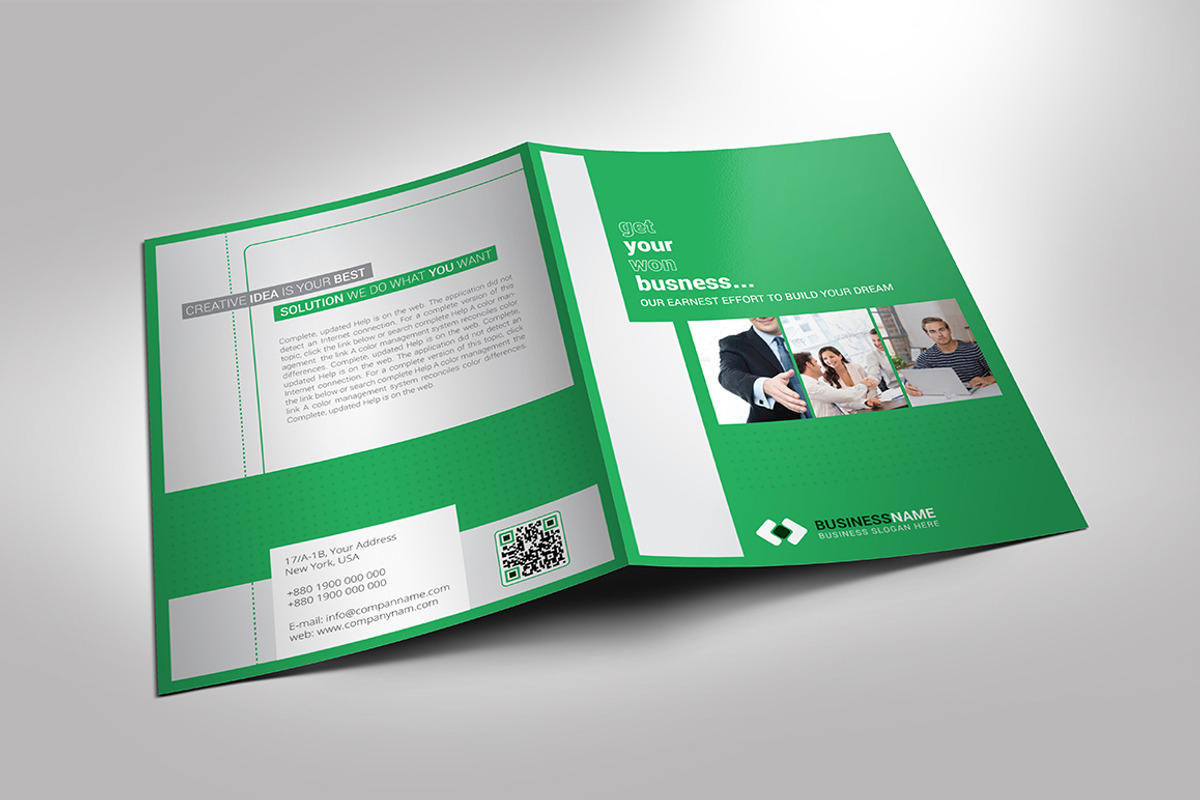 Bi-Fold Brochure Template, a Brochure Template by ideaz_sabbir (Photo 2 of 6)