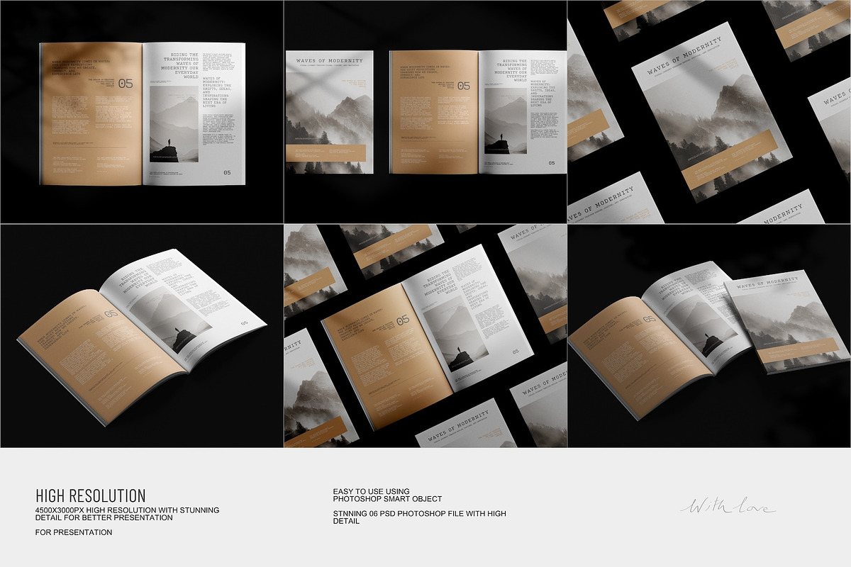 EMBER / Magazine Mockups, a Books & Magazine Mockup by Toasin Studio (Photo 2 of 9)