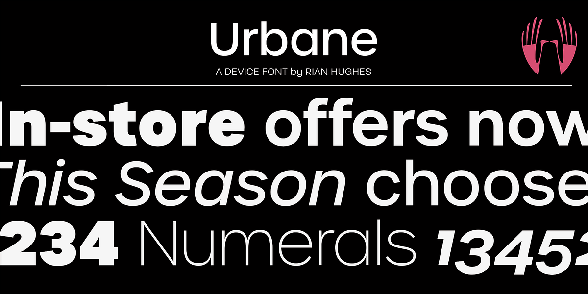 Urbane, a Sans Serif Font by Device (Photo 6 of 6)