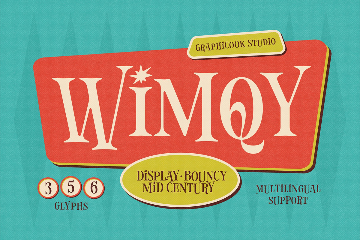 Wimqy, a Serif Font by graphicook (Photo 1 of 10)