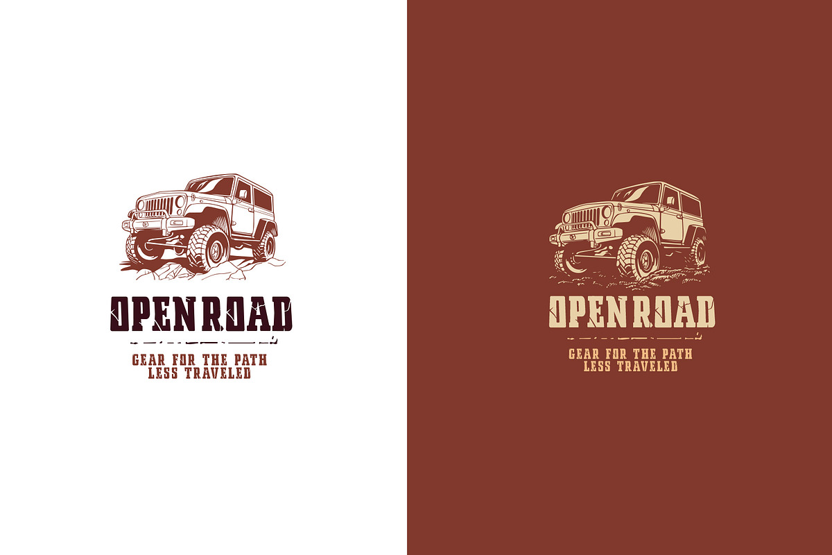 Overland car logo + font, a Branding & Logo Template by vatesdesign