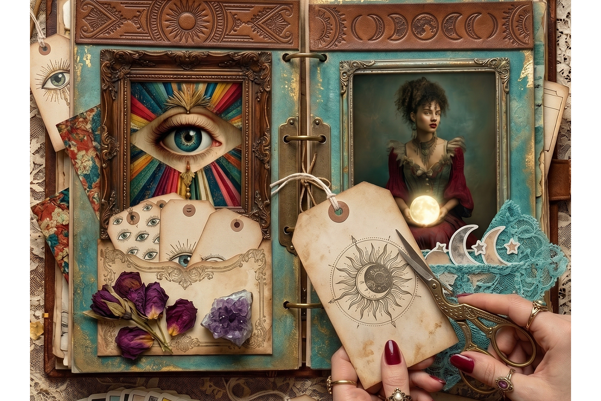 DARK ACADEMIA EPHEMERA KIT, a Person Illustration by Daring Digies (Photo 9 of 9)