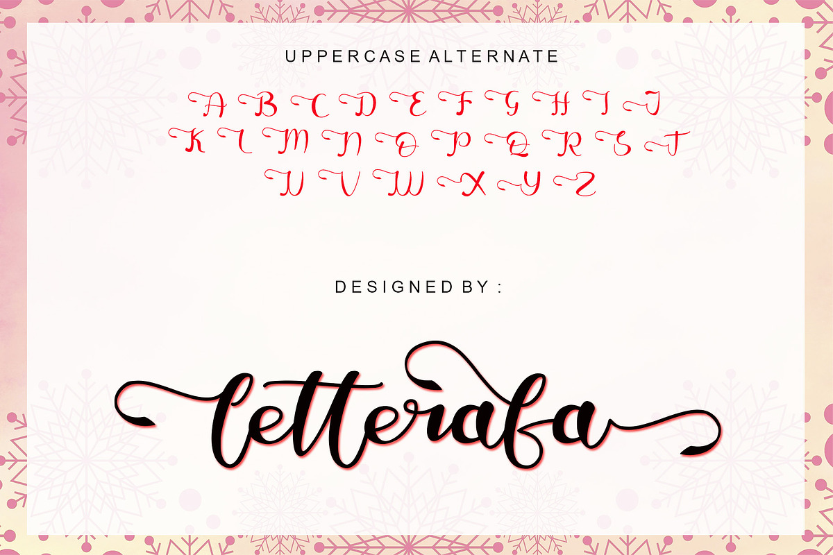 Sweet Christmas, a Script Font by Letterafa Studio (Photo 6 of 8)