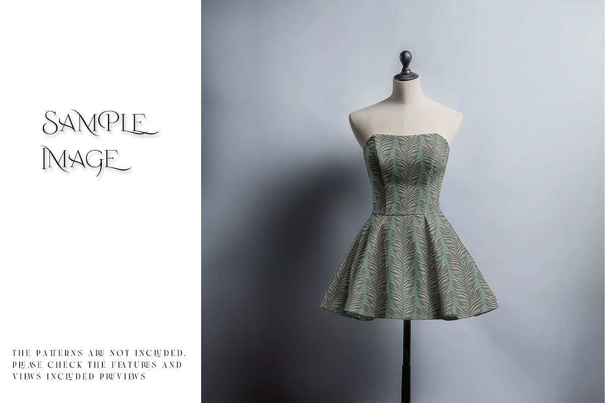 Women's Strapless Mini Dress Mockups, a Product Mockup by mock-ups (Photo 6 of 17)