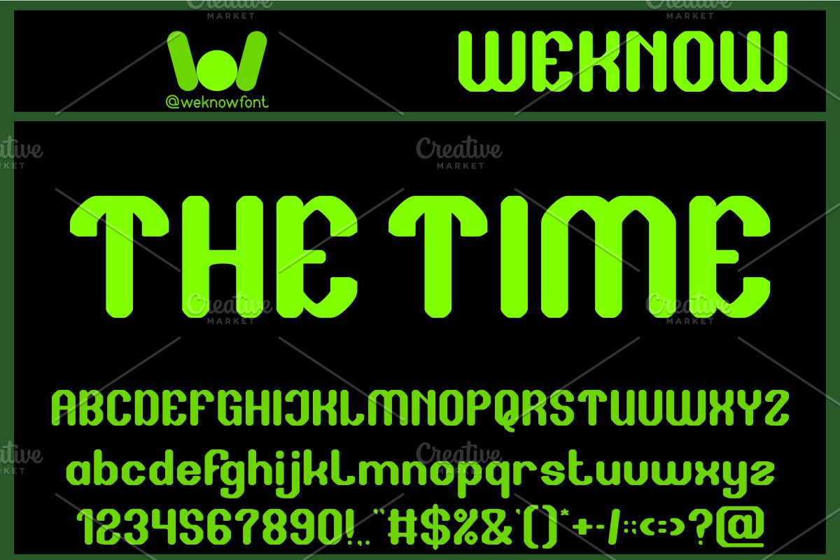 The Time font, a Font by weknow (Photo 1 of 8)
