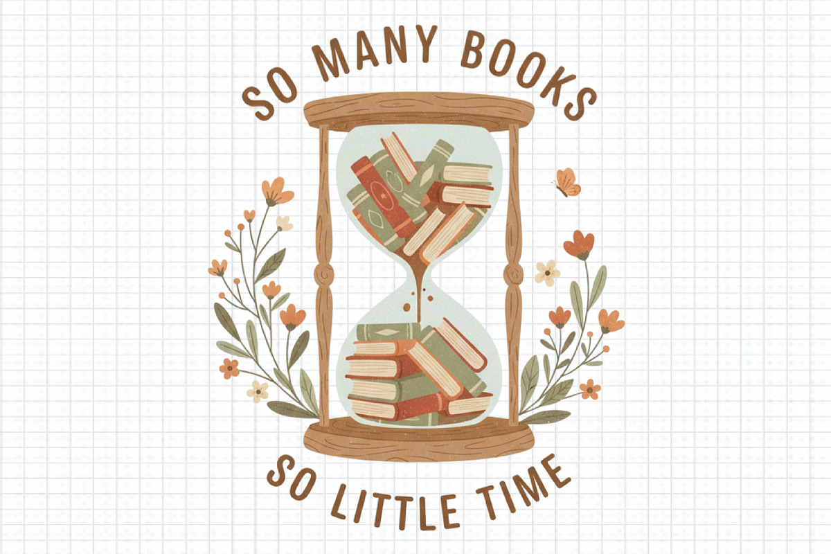 So Many Books so Little Time PNG, an Illustration by Craft Nest (Photo 1 of 6)