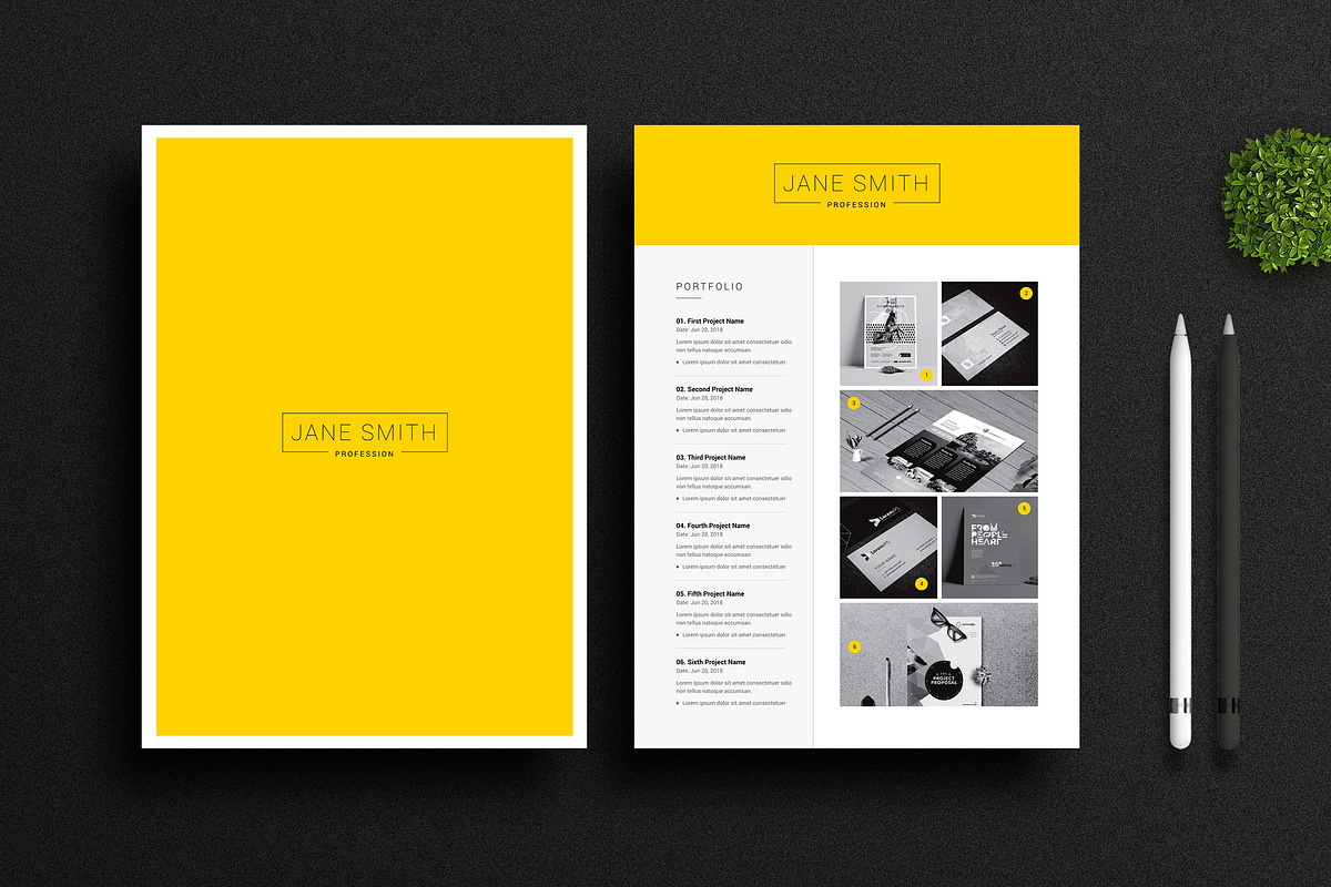 Clean Resume / CV preview 4