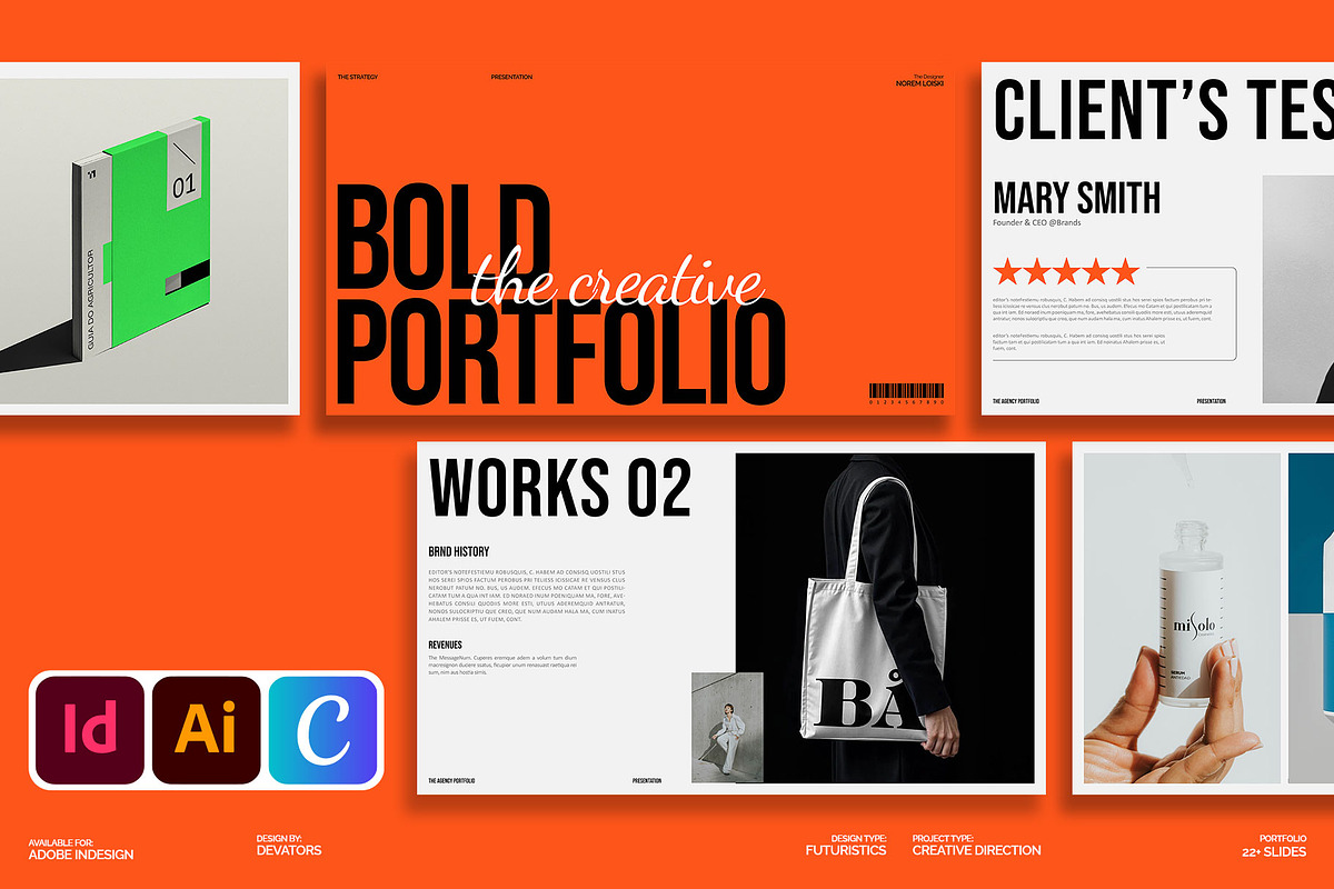 Creative Studio Portfolio Template, a Presentation Template by Devators (Photo 1 of 7)