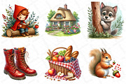 Cute Safari Party Animal Watercolor, an Illustration by DreamPrint404 (Thumbnail 3 of 6)