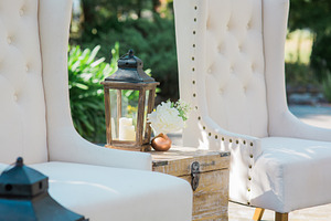 White high back chairs 