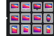 Ydlabs Vector Devices, a Technology Illustration by ydlabs (Thumbnail 5 of 8)