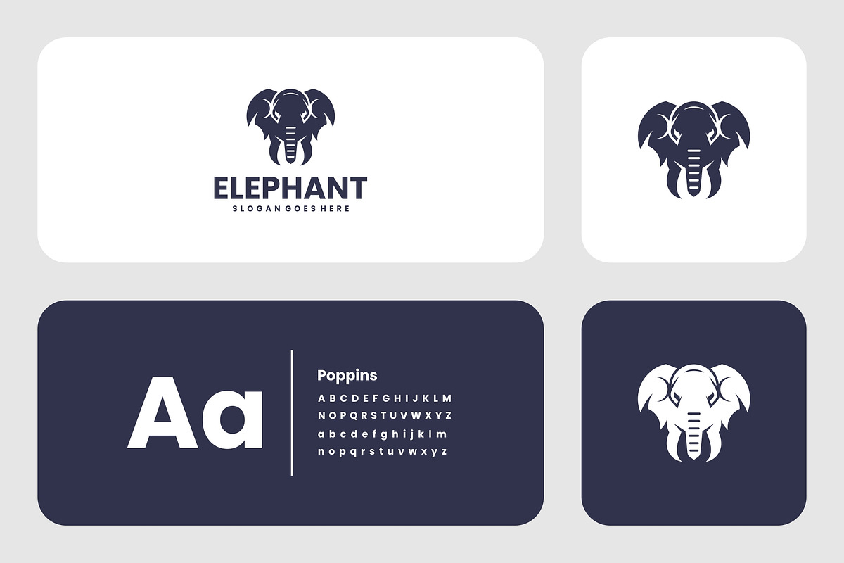 Monochrome Elephant Logo Design, a Branding & Logo Template by Artnivora.Std (Photo 2 of 4)