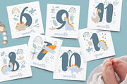 Baby Milestone Dino Boy Cards, an Object Graphic by Happy Letters (Thumbnail 5 of 5)