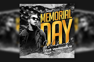 Memorial Day Flyer, a Flyer Template by Artonix