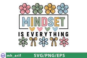 Mindset is Everything Inspirational, a Graphic by mh_arif