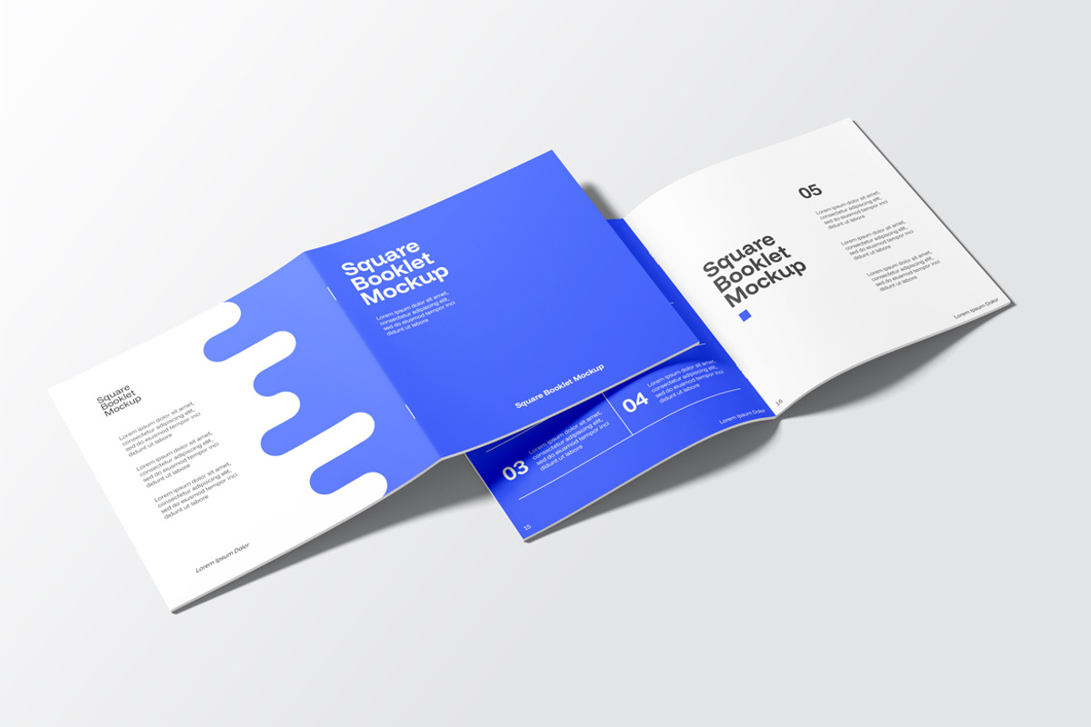 Square Booklet Mockup, a Books & Magazine Mockup by Rizky Audymas (Photo 7 of 9)