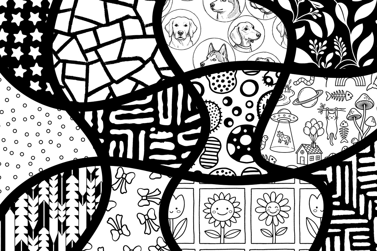 60 Mixed Motifs Procreate Brushes, a Brush Add-On by Heather Green Designs (Photo 4 of 12)