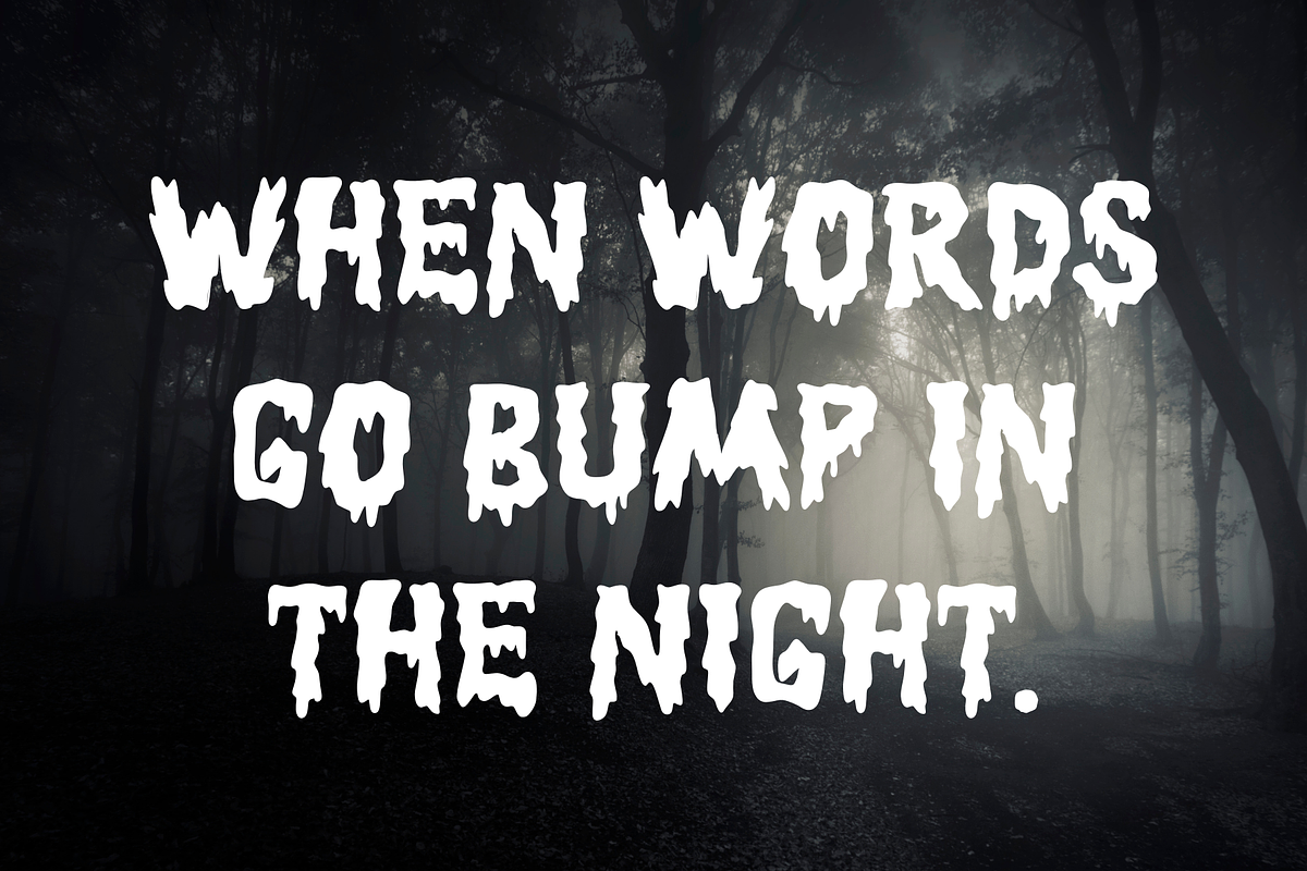 Haunted Palace is a Halloween font, a Handwritten Font by Brown Cupple (Photo 4 of 11)