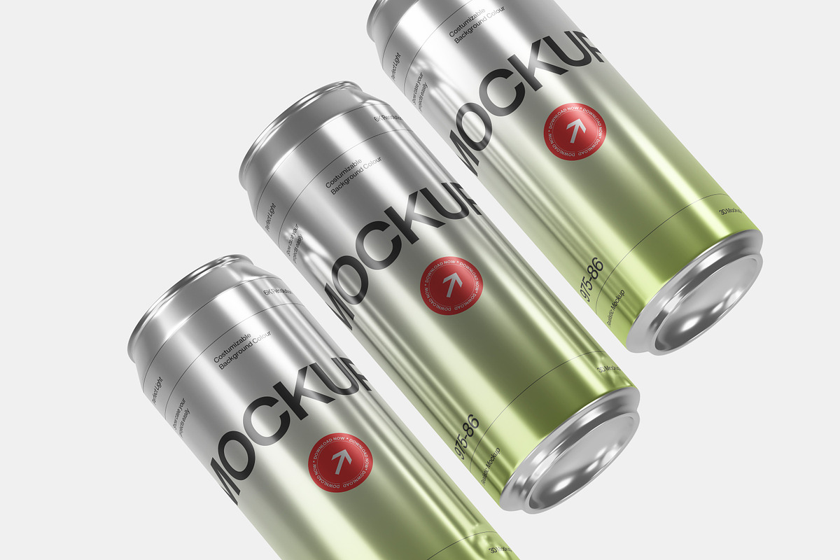 10 PSD Realistic Aluminum Can Mockup, a Packaging Mockup by East Gallery (Photo 10 of 10)