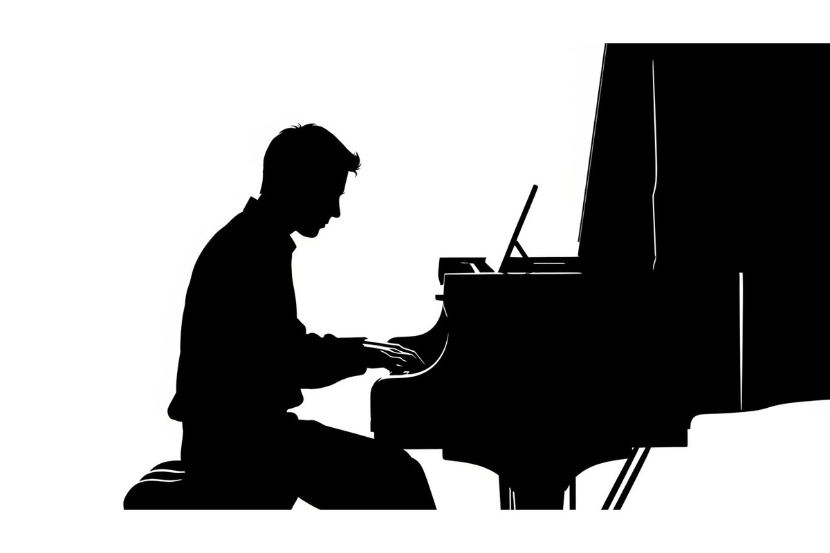 Piano Player Silhouette Vector Bundl, an Illustration by jahid234 (Photo 6 of 20)