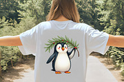 Funny Christmas Penguin Clipart, an Illustration by CrexoraLab (Thumbnail 5 of 5)
