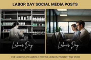 61 Labor day social media posts set, a Social Media Template by Walldecorated (Thumbnail 5 of 29)