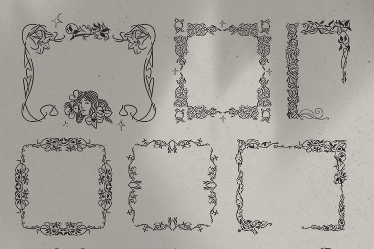 Floral Vintage Ornate Frames, an Object Graphic by Anastasy_helter (Photo 10 of 19)