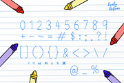 Crayon Font | Handwriting Font, a Handwritten Font by LivelyAutumn11.11 (Thumbnail 3 of 4)