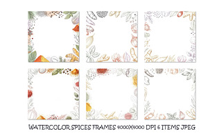 Frames of various spices and herbs, a Background Graphic by SketchArtStudio