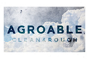 Agroable - Clean & Rough Font, a Sans Serif Font by Roman Paslavsky (Thumbnail 1 of 7)
