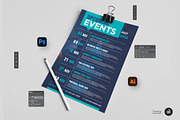 Events Schedule Flyer Template, a Flyer Template by Aam360 (Thumbnail 3 of 3)