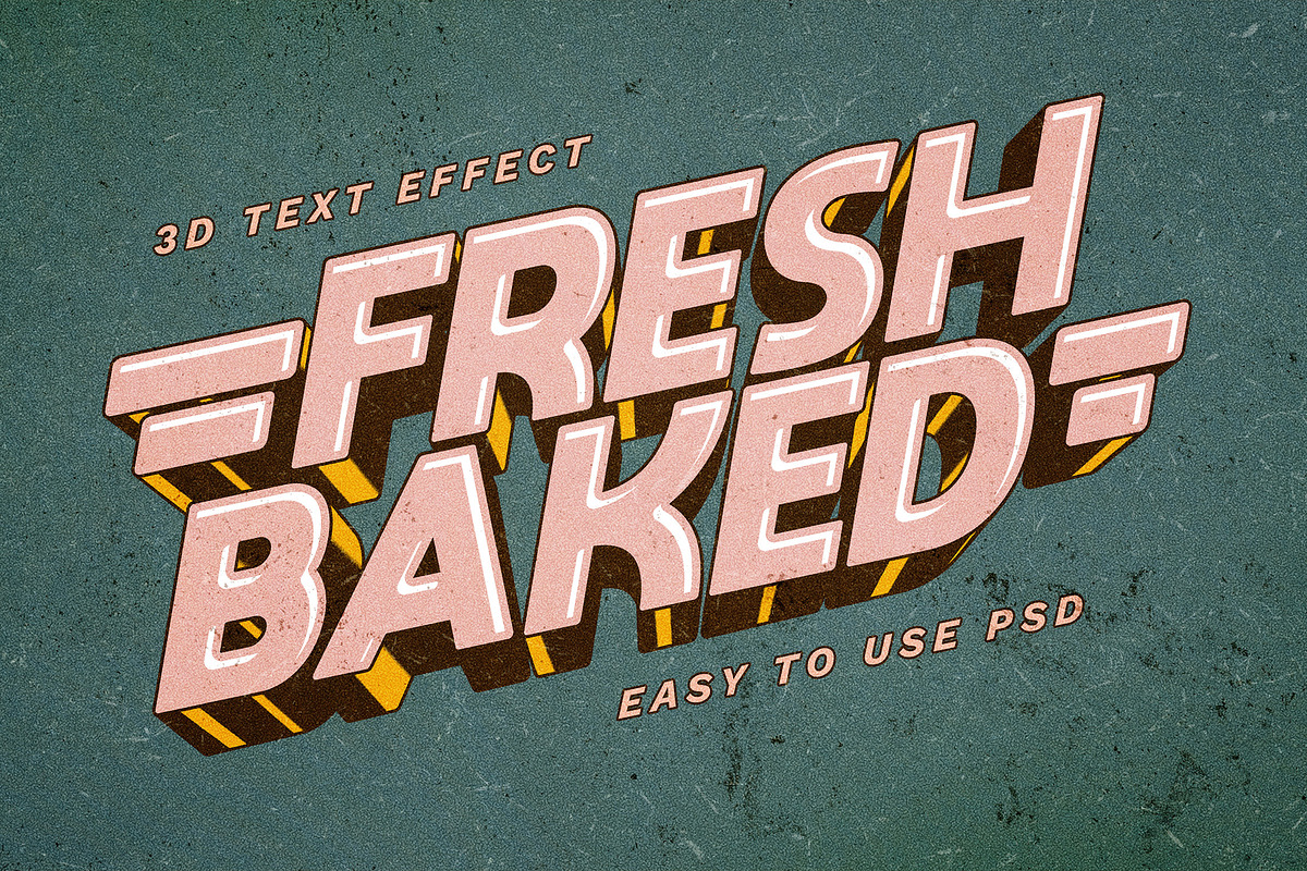 Old School Bold Text Effects, a Layer Style Add-On by Andrew Skoch Design (Photo 4 of 9)