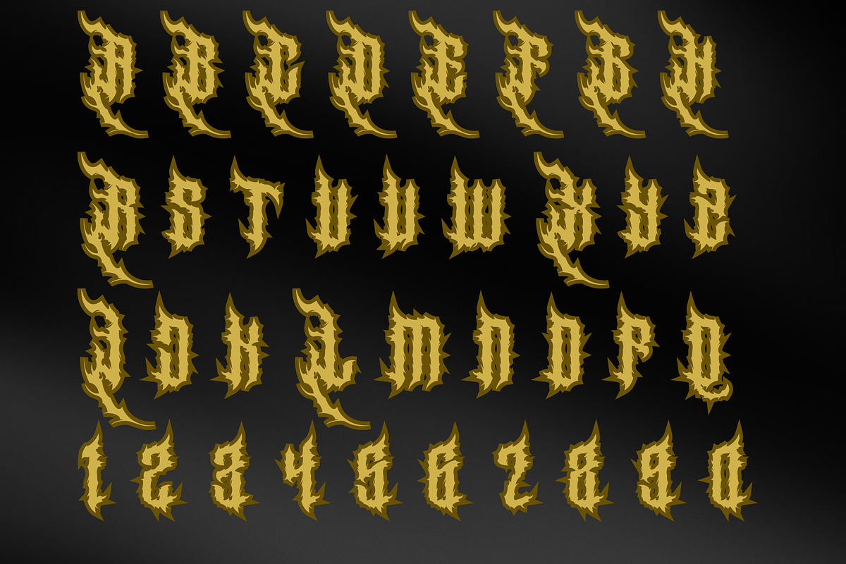 Wasted World Modern Blackletter, a Blackletter Font by Aditastudios (Photo 4 of 5)