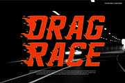 Heat Road | Racing Fire Font, a Font by Denustudios (Thumbnail 3 of 12)