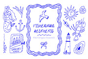 Fisherman Aesthetic – Font+Graphics, a Handwritten Font by AnkaDrozd (Thumbnail 1 of 8)
