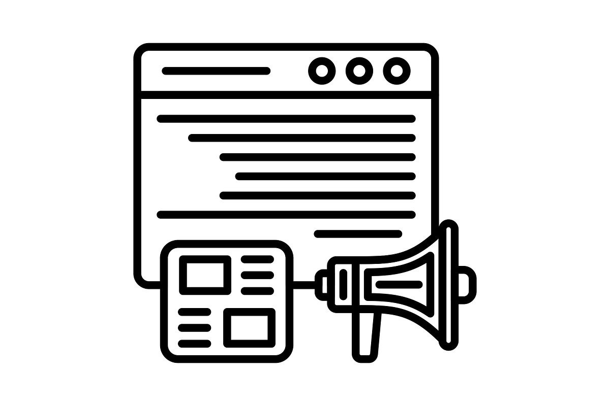 Blog Line Icon, an Outline Icon by Pexelpy (Photo 2 of 2)
