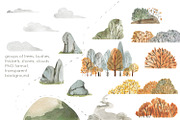 House in the woods, an Illustration by Love Watercolor Store (Thumbnail 4 of 9)