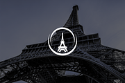 Minimalist Modern Eiffel Tower Logo, a Branding & Logo Template by Luxury Logos (Thumbnail 2 of 4)