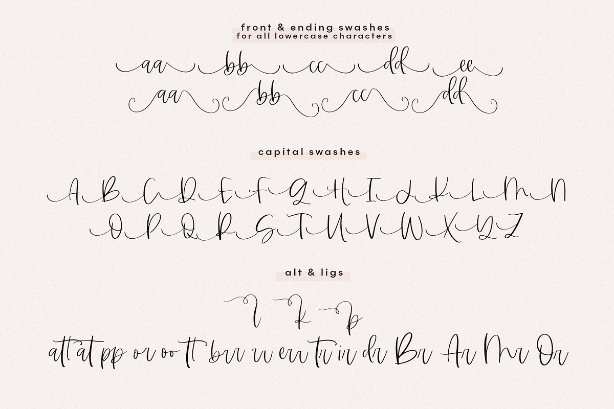 Midnight | Handwritten Script Font, a Script Font by KA Designs (Photo 18 of 19)