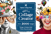 Mega Collage Creator 2000+, a Graphic by Collage Supply Co (Thumbnail 1 of 23)