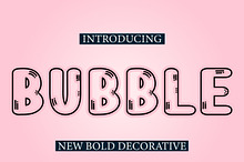 Bubble Outline Decorative font