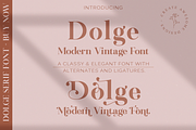 Dolge Serif Font-Modern/Vintage Font, a Serif Font by GlitzyGrapix (Thumbnail 1 of 15)