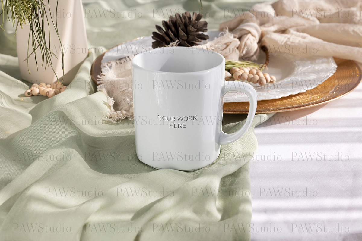 Christmas Mug Mockup Tea Cup Xmasch3, a Cups & Container Mockup by PawMockups (Photo 6 of 10)
