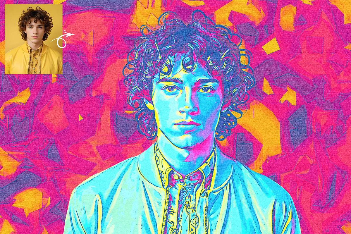 Neon Pop Art Photoshop Action, a Brushes & More by MRI STUDIO (Photo 13 of 14)
