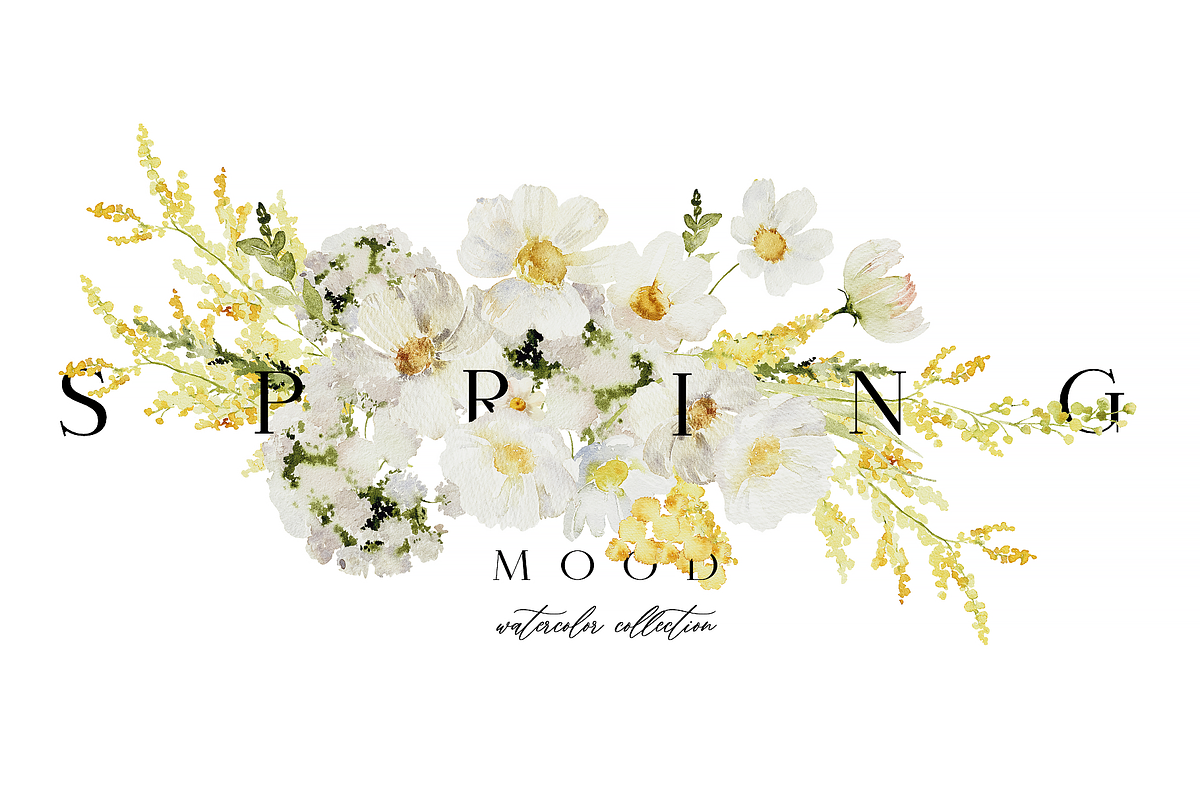 Spring mood - watercolor collection, a Seasonal Illustration by Youksy (Photo 1 of 11)