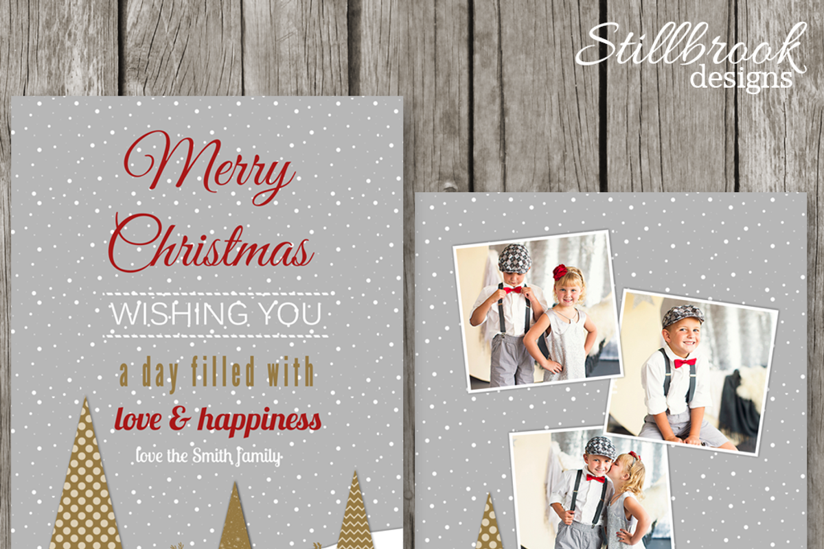 Christmas Card Template Photo Card, a Card Template by Stillbrook Designs (Photo 2 of 3)