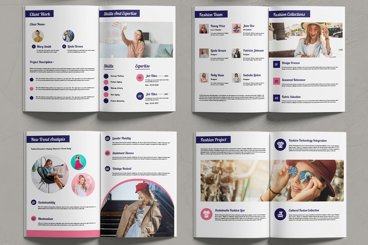 Fashion Portfolio Layout, a Magazine Template by MightyDesign (Photo 3 of 6)