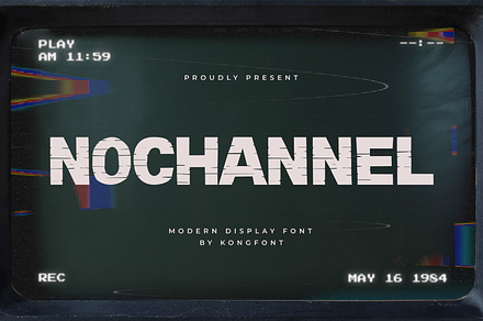 Nochannel – Modern Display Font